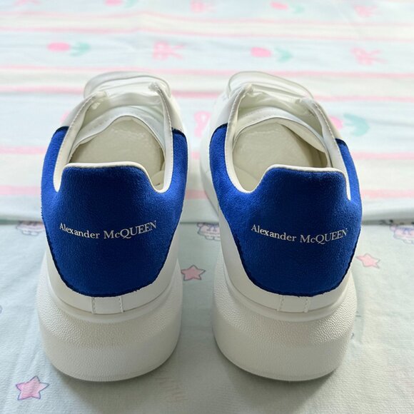 Alexander McQueen Wmns Oversized Sneaker White Ultramarine - Picture 3 of 7